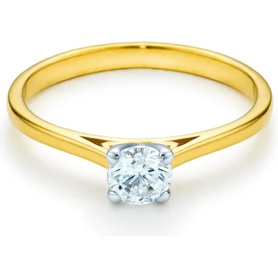 SAVICKI Годежен пръстен Solitaire: два цвята злато. диамант