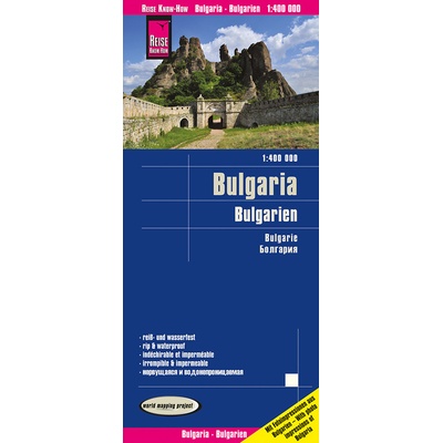 mapa Bulgaria 1:400 t voděodolná