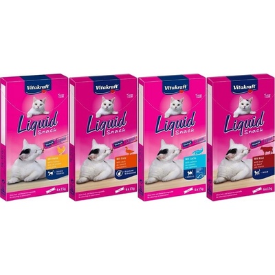 Vitakraft Cat Liquid snack losos 6 x 15 g