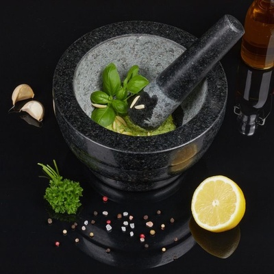 Relaxdays žulový mažiar s tĺčikom 20 cm