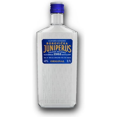 Juniperus Borovička 40% 0,7 l (čistá fľaša)