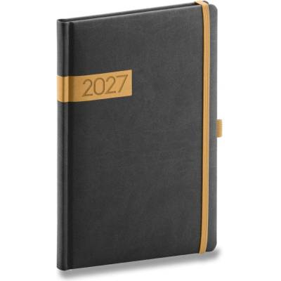 Presco Twill A5 týdenní 2027 černý