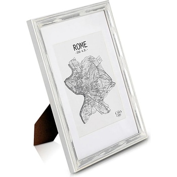 Image 1 of Casa Chic Lancaster, рамка за картини, правоъгълна, DIN A4 снимки, паспарту, дърво (ANTIC-A4-SLVWHT) (ANTIC-A4-SLVWHT)