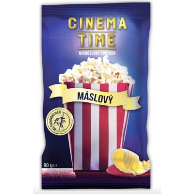Cinema Time Mikrovlnný popcorn máslový 90 g – Zboží Dáma