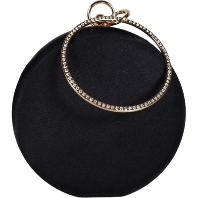 Елегантна черна кръгла чанта - Alesan