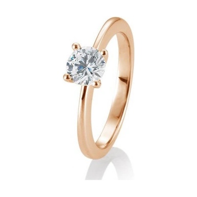 Sofia Diamonds prsteň z ružového zlata s diamantom BE41 05736 R