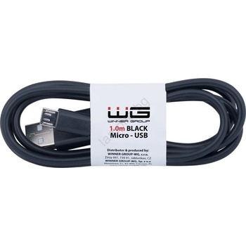 WINNER GROUP-WG - USB кабел Micro USB / USB-A 1m черен (WN0001)