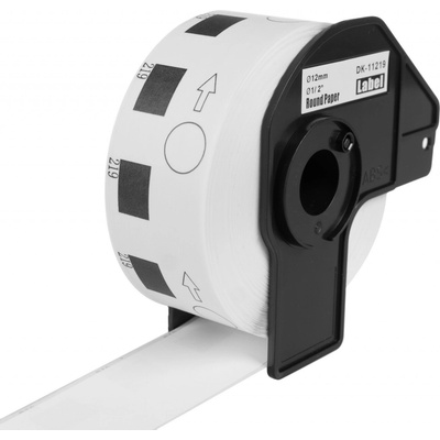 PRINTLINE kompatibilní s Brother DK-11219, papírové kulaté štítky průměr, 12mm, 1200ks PLLB16, DK11219