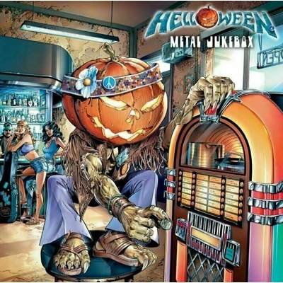 HELLOWEEN - METAL JUKEBOX - ORANGE & RED SPLATTER LP