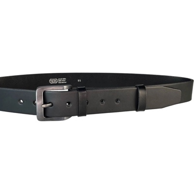 Penny Belts kožený opasek 504-1-60 černý