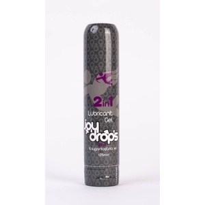JoyDrops Сензорен 2 в 1 масажен лубрикант гел - 125ml