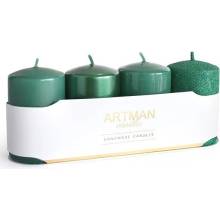 Artman Candles Dark Green 4 ks