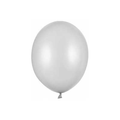 Party Deco SB5M 018 Eko mini metalické balóny 12cm Strieborná