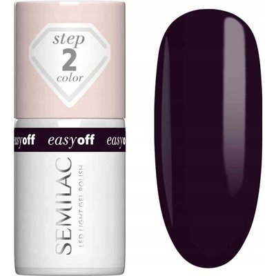 Semilac Easy Off Step 2 gelový lak na nehty s použitím UV/LED lampy odstín Berry On Top 7 ml