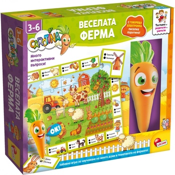Lisciani Giochi Образователна интерактивна игра Lisciani Giochi Carotina - Веселата ферма (български език) (LIBG79988)