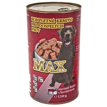 Image 1 of Max Кучешка консерва max сочни парчета с телешко 1240гр