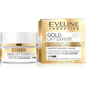 Eveline Cosmetics Gold Lift Expert 60+ Cream Serum with 24K Gold Подмладяващ крем серум за лице със златни частици 50 ml