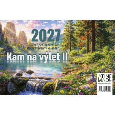 Kam na výlet II, stolní, týdenní, 14 x 21,4 cm 2027