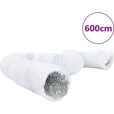 vidaXL Вентилационен канал алуминий и PVC 6 м Ø10 см (4008066)