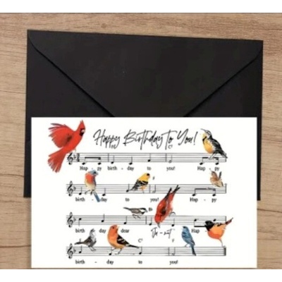 Přání bez textu s písní Happy Birthday