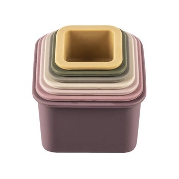 Zopa Silicone Stacking Cups stohovacie tégliky Multicolor 7 ks