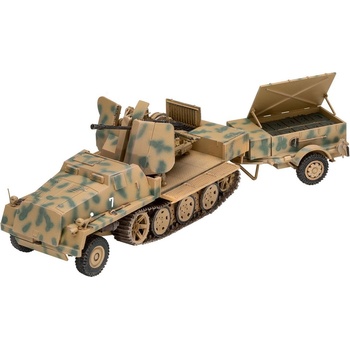 Revell Сглобяем модел Revell- Военен трактор sWS Flak 43 и ремарке за амуниции Sd. Ah. 58 (R03293)