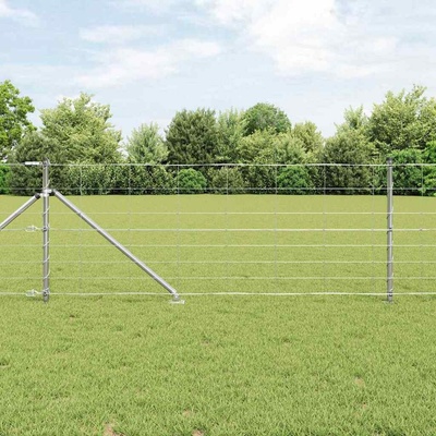 vidaXL Svařované drátěné ploty s hroty 50 x 0,8 m Pozinkovaná ocel