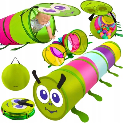 Kruzzel prolézací tunel Housenka 165 cm barevný – Zboží Dáma