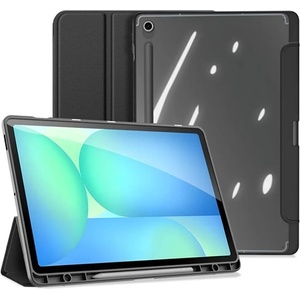 Dux Ducis Samsung Tab S10 FE Plus WIFI DUX DUCIS TOBY калъф, стоящ, с кожен ефект, активен FLIP, държач за моливи, BLACK GP-169349 (GP-169349)