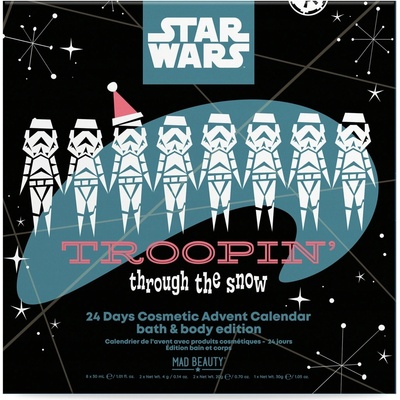 DISNEY STAR WARS KALENDARZ ADWENTOWY 2025 24 KOSMETICKÝCH PRODUKTŮ GALAKTICKÉ VÁNOCE – Hledejceny.cz