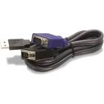 TRENDnet TK-CU06 D-SUB 15pin USB M/M KVM кабел 1, 8 м черен (TK-CU06)