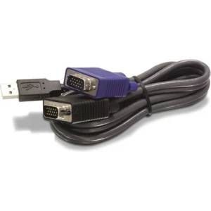 TRENDnet TK-CU06 D-SUB 15pin USB M/M KVM кабел 1, 8 м черен (TK-CU06)