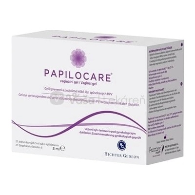 Papilocare Vaginálny gél jednorazových kanýl 21 x 5 ml