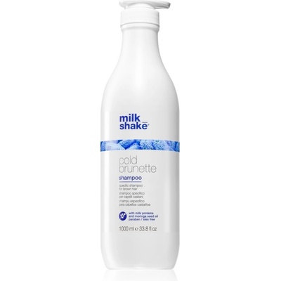 Milk Shake Cold Brunette Shampoo шампоан, неутрализиращ жълтите нюанси за коса с кафяви нюанси 1000ml