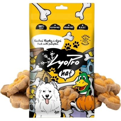 Lyopro DOG poch. mrazem sušené Kachní tlapky s dýní 50 g