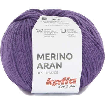 Katia Merino Aran 102 Lilac Плетива прежда (MA 102)