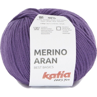 Katia Merino Aran 102 Lilac Плетива прежда (MA 102)
