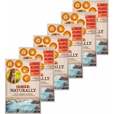 Iams Naturally Salmon 6 x 85 g