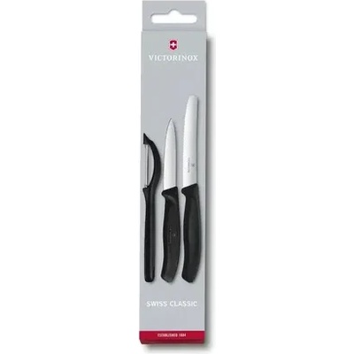 Victorinox Комплект Victorinox Swiss Classic, два ножа и белачка, черни (6.7113.31)