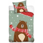 Sonne Коледен спален комплект Brown Bear двулицев - 2 части (PAT348)
