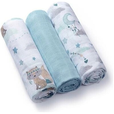 BabyOno bambusové Blue 70x70 cm 397-12-BO 3 ks