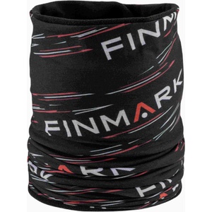 Finmark Multifunctional scarf with fleece черно, бяло, червено uni (fsw-420)