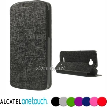 Image 1 of Alcatel Pop C7 Wallet Кожен Калъф + Протектор