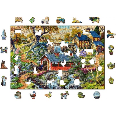 WOODEN CITY Dřevěné Venkovské mosty 2v1 EKO 505 dílků