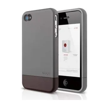 Image 1 of elago S4 Glide - слайдер кейс и защитни покрития за iPhone 4/4S (сив)