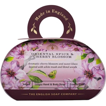 The English Soap Company ЛУКСОЗЕН САПУН ПОДАРЪК - ОРИЕНТАЛСКИ ПОДПРАВКИ И ЧЕРЕШОВ ЦВЯТ ORIENTAL CHERRY BLOSSOM 260g