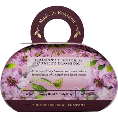 The English Soap Company ЛУКСОЗЕН САПУН ПОДАРЪК - ОРИЕНТАЛСКИ ПОДПРАВКИ И ЧЕРЕШОВ ЦВЯТ ORIENTAL CHERRY BLOSSOM 260g