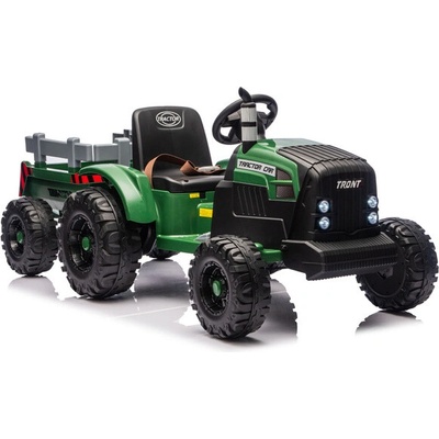 Lean Cars CH9959B 24V Elektrický Traktor s vlečkou zelená