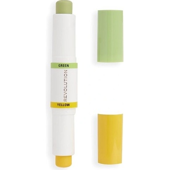 Revolution Colour Correcting Stick Yellow & Green 8,6 g