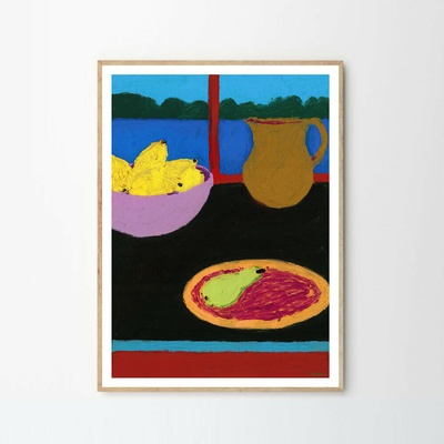 Moikka Plagát Kitchen table by the window by Nina Flagstad Kvorning 50x70